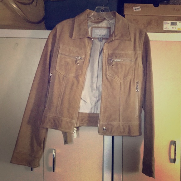 Wilsons Leather Jackets & Blazers - Tan Suede Jacket